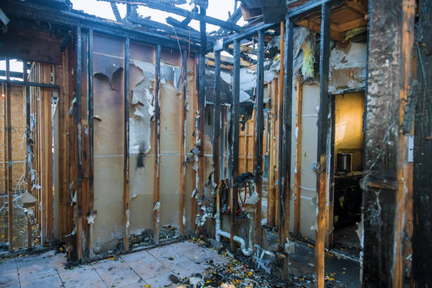 Professional Fire Damage Repair technician working in Piedmont, AL
